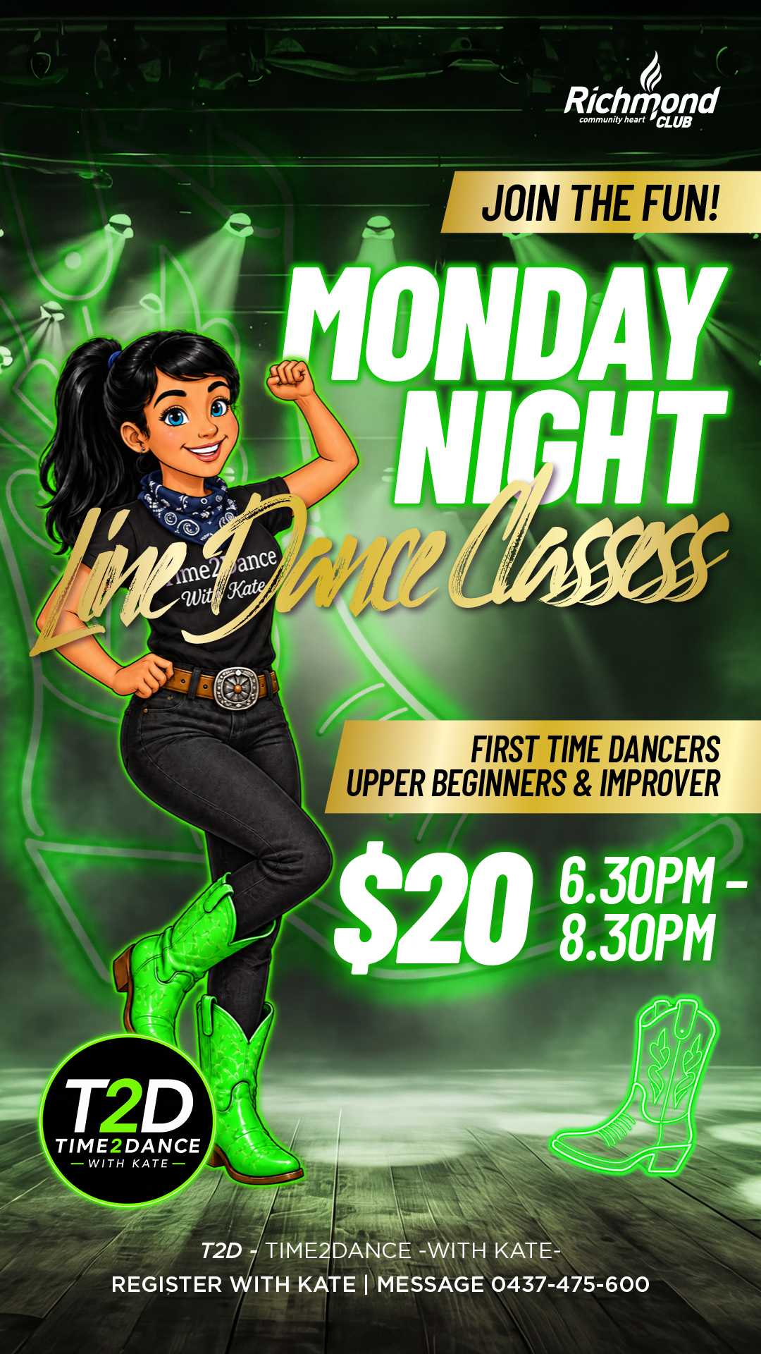 Monday Night Line Dancing Classes