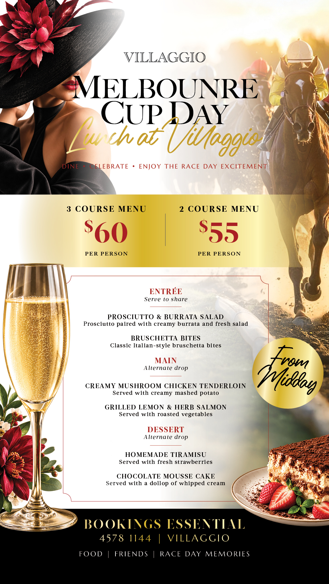 MELBOURNE CUP DAY AT VILLAGGIO!
